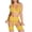 Yellow, variant on JSGEK Sexy Seamless Lingerie Set for Women Push Up Bra and High Waist Panty Two Piece Soft Stretchy Intimate Nightwear Black XXL