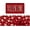 Love Heart Hello Red, variant on Fall Thanksgiving Pumpkin Kitchen Rugs Set of 2,Cute Happy Fall Y''all Scarecrow Pumpkins Farmhouse Floor Mats and Rugs Non Skid Washable for Autumn Kitchen Home Decor (17"x47"+17"x30")