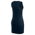 thumbnail image 3 of Women's WEAR by Erin Andrews x Gracie Hunt Navy Chicago Bears Ribbed Tank Dress, 3 of 4
