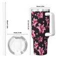 thumbnail image 4 of Sikiie Lilies Flowers Insulated Stainless Water Bottle Lid Travel Mug Cup Insulated Tumblers Cup 40oz Ice Bully With Handle, 4 of 8