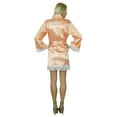 thumbnail image 4 of Bimba Women Kimono Sleeve Satin Short Robe Bride Bridesmaid Lace Robes Coverup, 4 of 4