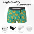 thumbnail image 2 of Men's Boxer Briefs, Cute Banana Navy Soft Comfy Mens Underwear Boxer Briefs Breathable With Widen Waist, 2 of 7