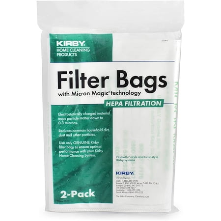 Kirby Allergen Plus Micron Magic HEPA Vacuum Bags for Kirby G4 G5 Gsix (2-Pack)