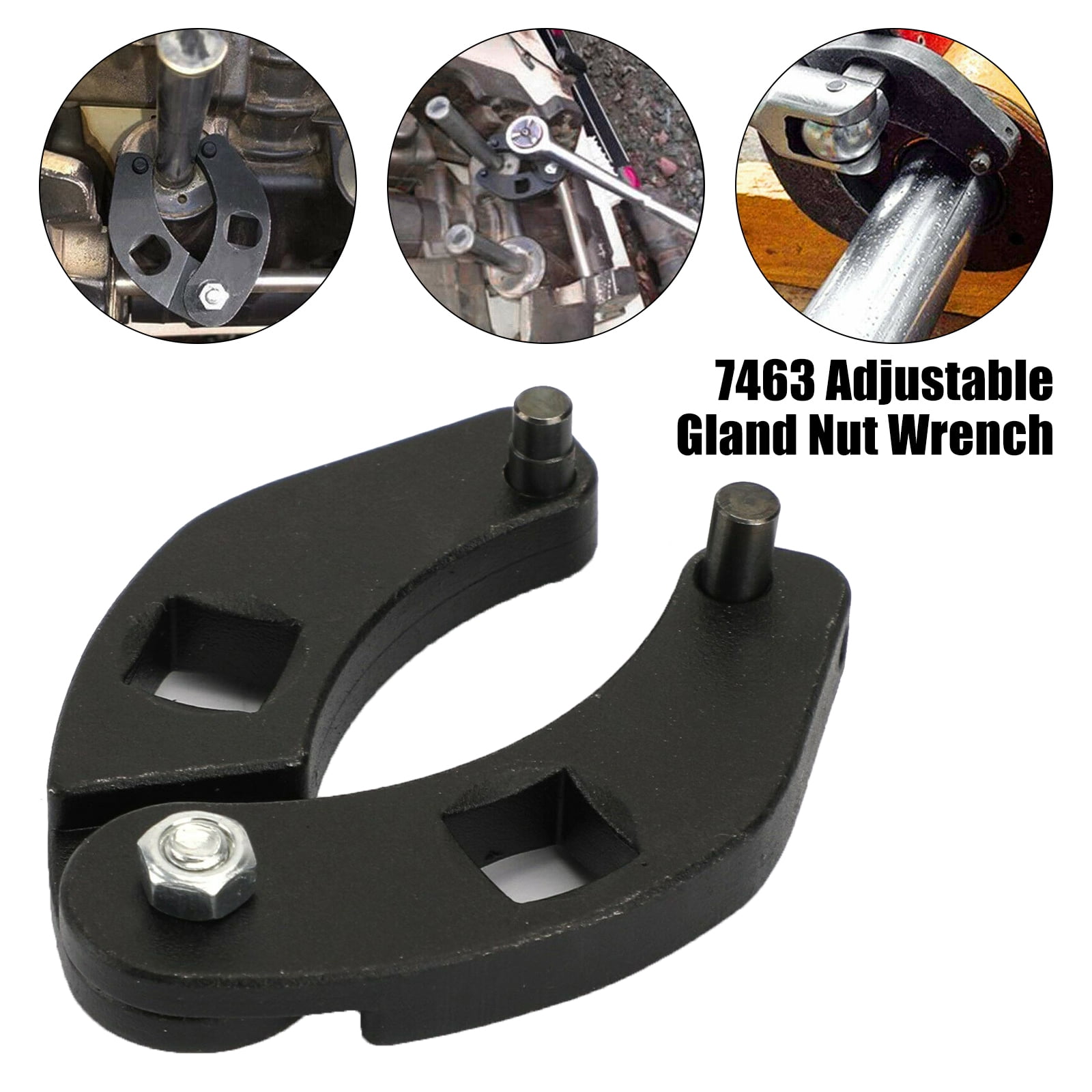 Kingjinglo Adjustable Gland Nut Wrench 7463 Spanner Tool Hydraulic Cylinders Nut Wrench Kingjinglo Adjustable Gland Nut Wrench 7463 Spanner Tool Hydraulic Cylinders Nut Wrench