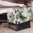 thumbnail image 5 of HELLHERO Dragonfly Flower Print Toaster Cover 2 Slice Dustproof, Washable Bread Machine Dust Cover with Drawstring, Fingerprint Protector for Kitchen, 5 of 8