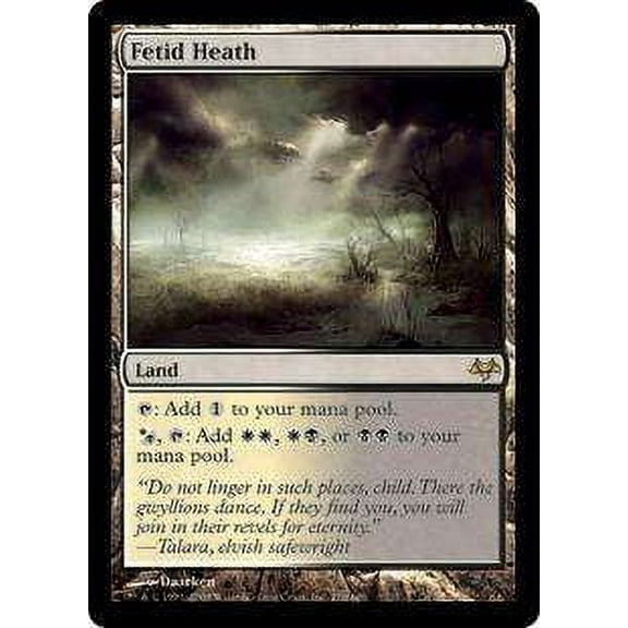 MtG Eventide Rare Fetid Heath #176