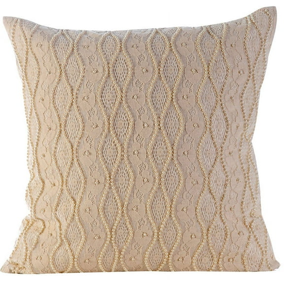 Cushion Cover, Pillow Covers, Decorative Pillow Covers 18x18 inch (45x45 cm) Ivory, Silk Throw Pillow Covers, Handmade Pillow Covers, Victorian Style, French Toile - Tuscany