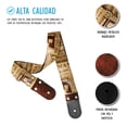 thumbnail image 4 of Correa para guitarra Strap o Tahali para guitarra acústica, bajo eléctrico, guitarra eléctrica Kidam  Letras a Mano Natural, 4 of 5