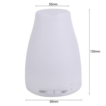 100ML Colorful LED Oil Diffuser Air Aromatherapy Humidifier Atomizer 110V