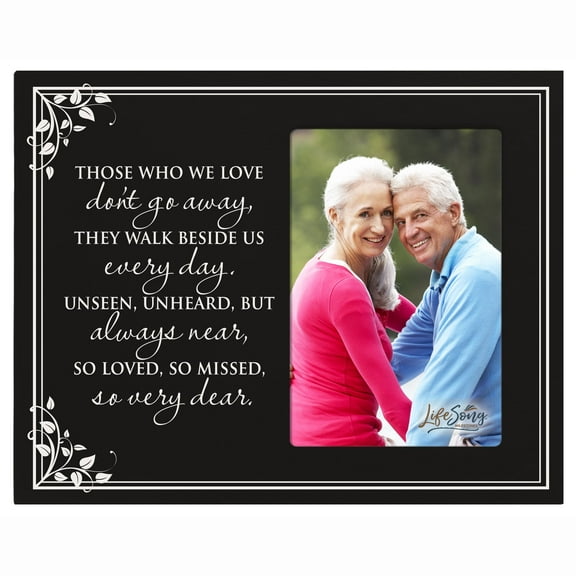 LifeSong Milestones Wood Sympathy Tabletop Picture Frame Holds 4x6 Photo - Those Who We Love