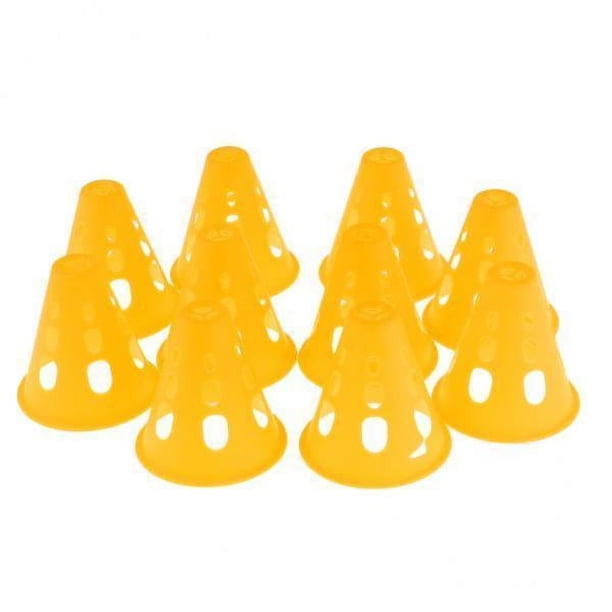 3x10 Uds. Cono de Entrenamiento de Fútbol Deportivo, Tren de Fútbol Al Aire Libre, Obstáculos para Patinaje 3 piezas
