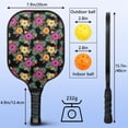 thumbnail image 4 of Pickleball Paddles Set,Pioneer Flower Floral Print Pattern Fiberglass Surface Pickleball Racket Set with 2 Indoor Outdoor Pickleball Balls and Pickleball Bag,Pickle-ball Equipment, 4 of 6