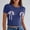 #Navy, variant on DPTALR Women's Solid Color Bow Detail Round Neck Casual Short Sleeve T-Shirt,Pink,Size L,Women's Plus ,Young Adult Tops