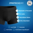 thumbnail image 4 of PROTECHDRY Washable Incontinence Cotton Underwear for Men Boxer Brief with Front Absorbent Protection, for Light/Moderate Incontinence, 4 of 13
