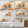 thumbnail image 4 of Designart "Bicycle modern Fusion Painting II" Transportation Floater Framed Canvas Wall Art, 4 of 7