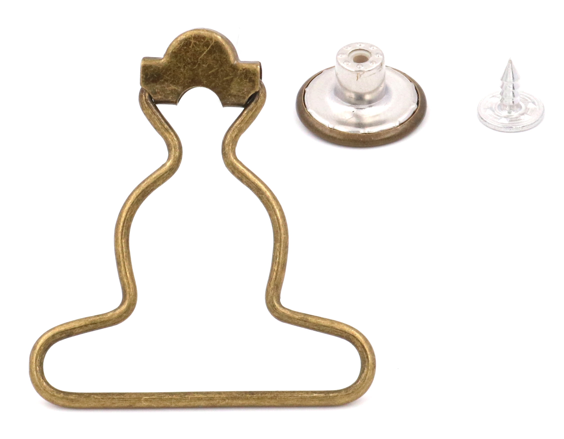 Fenggtonqii Overall Suspender Dungaree Buckles Fastener with NoSew