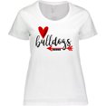 thumbnail image 3 of Inktastic Bulldogs with Heart and Arrow Women's Plus Size T-Shirt, 3 of 5