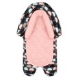 thumbnail image 1 of mecedoras, columpios, soporte para la cabeza 2 en 1 para bebés y niños pequeños,cochecitos y mecedoras (gris/verde azulado/rosa), 8 x 2,75 x 10 pulgadas (paquete de 1) LingWen 9024715118035, 1 of 5