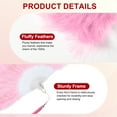 thumbnail image 3 of Uxcell Vintage Marabou Feather Fan, Flapper Hand Fan Folding Handheld Fan for Costume Party Dancing Wedding Show Tea Decoration Peach, 3 of 6