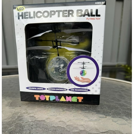 TOYPLANET Helicopter Ball Motion Controlled Flying Toy Multi-Color