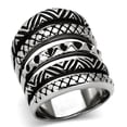 thumbnail image 1 of Alamode TK1008-5 Anneau en Acier Inoxydable pour Femme, Sans Pierre - Taille 5, 1 of 1