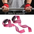 thumbnail image 4 of 2Pcs Weight Lifting Straps Padded Elbows Wrist Support Wraps Professional Bodybuilding Training Deadlift Adjustable Equipment - Pink, 4 of 8