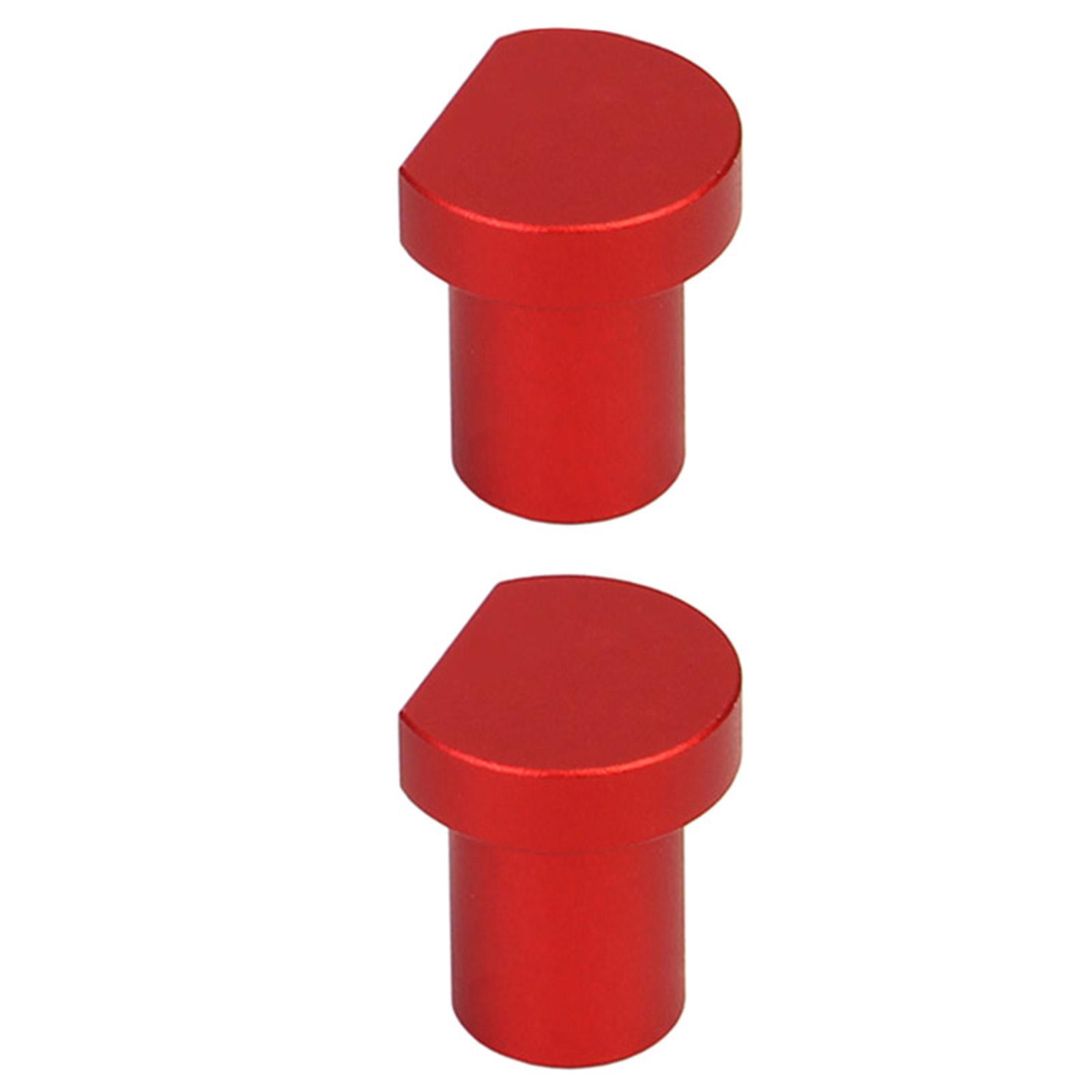 figatia 3/4'' Dog Hole Clamp Adjustable 20mm Dog Holes Stop Desktop Clip 2pcs Red with 4 dog