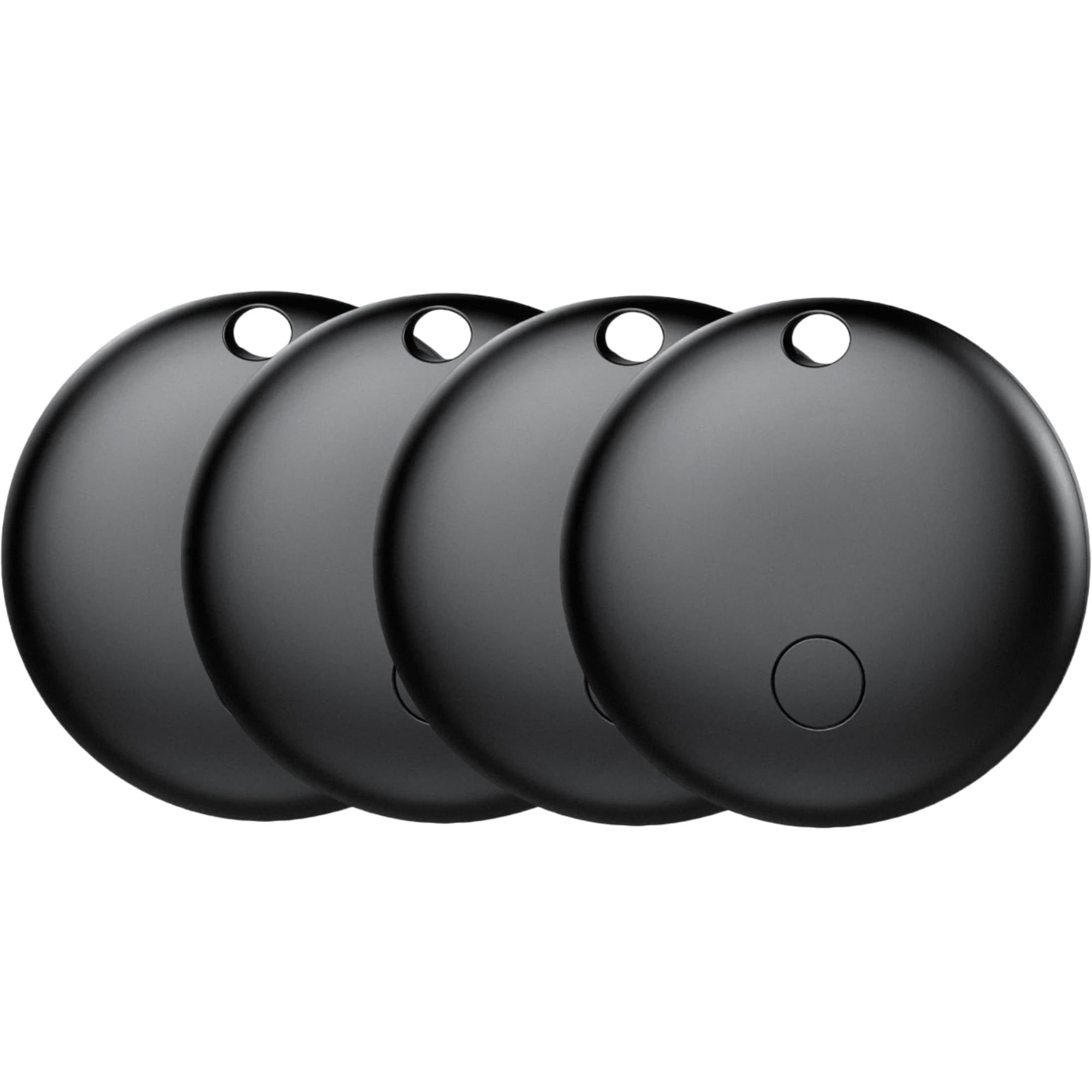 Air Tracker Tag (Android Only), Global Bluetooth Tracking Device, Item Finder and Key Locator, Works with Google Find Hub, Smart Tag for Vehicle/Luggage/Wallet, No Monthly Fees Black 4 Pack