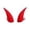 Red, variant on 2Pcs Devil Horn Hair Clips Resin Gothic Horn Barrettes Halloween Costume Hair Decor For Party Stage Outfit Styling(Red-5.4x4cm)