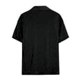 thumbnail image 5 of Tisuna Mens Sequin Shirts Short Sleeve Button Down Fashion Summer T-Shirts Mens Classic Collared Casual Shirts For Festival Party Black Size Xxl, 5 of 5