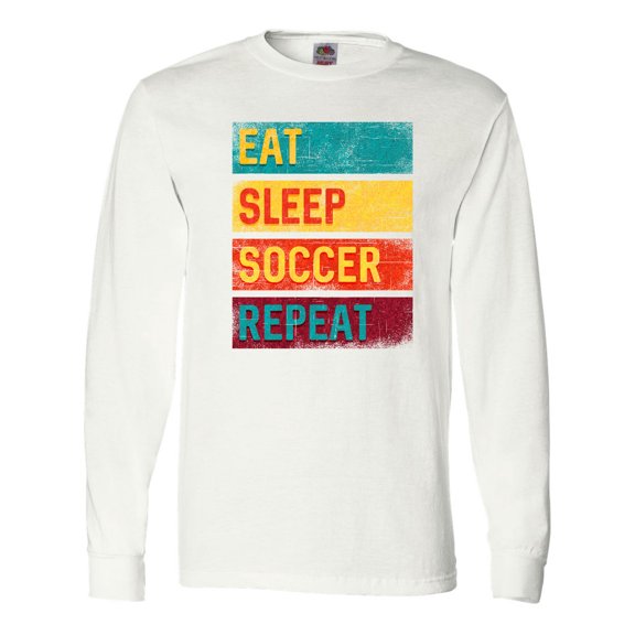 Inktastic Eat Sleep Soccer Repeat Long Sleeve T-Shirt