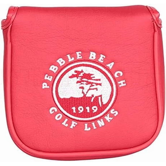 Pebble Beach Magnetic Closure Golf Square Mallet Shaped Putter Cover for Scotty Cameron