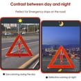 thumbnail image 3 of Car Warning Triangles,Car Triangle Triangle Reflective Warning Plate Safe Parking Sign car kit with Motor Vehicle Safety Triangle 38.5, 3 of 5
