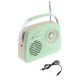 thumbnail image 3 of Radio Portátil perfecl con Bluetooth Recargable Diseño Retro Verde, 3 of 8
