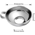 thumbnail image 2 of mueisuert Entonnoir en Acier Inoxydable pour Pot Maçon avec Poignée pour Pots à Bouche Réguliers et Larges (Cou-4,5 Cm), 2 of 6