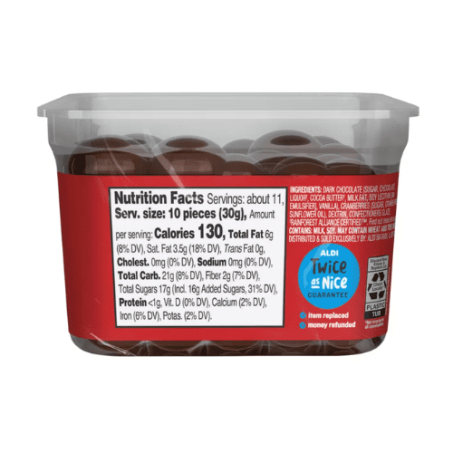 Choceur Dark Chocolate Covered Cranberries, 10 OZ, 2 Pack
