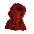 thumbnail image 4 of Milageto Women Men Scarf Anniversary Gift Comfortable Casual 150 cm Warm Winter Scarf Red, 4 of 8