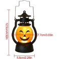 thumbnail image 5 of Linterna de calabaza de Halloween - Linterna de calabaza retro - Linterna de calabaza de mano, luces LED B, 5 of 5