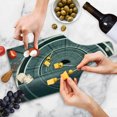 thumbnail image 4 of Outer Space Cutting Board, Science Fiction Theme 3D Design Futuristic Corridor Technologic Image Print, Decorative Tempered Glass Cutting and Serving Board, Wine Bottle Shape, Blue Grey, by Ambesonne, 4 of 5