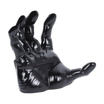 Konghyp Halloween Wall Mounted Creepy Reaching Hands with Lighted Candles, Gothic Ghostly Hand Decorations, Realistic Horror Home Decor for Indoor Halloween Party, Haunted House Wall Art