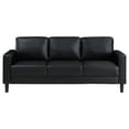 thumbnail image 4 of Ruth 2-piece Upholstered Track Arm Sofa Set Black, 4 of 13