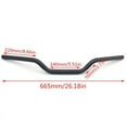 thumbnail image 4 of 7/8 inch 22MM Handlebars Tracker Handle Bars Universal for XL 883 1200 Custom Chopper Softail Dyna Black, 4 of 8