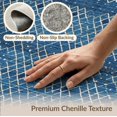 thumbnail image 6 of ODIKA 6'x9' Washable Area Rug Solid Boho Design With Subtle Diamond Border And Accent Motifs for Family Room, Living Room, Master Bedroom, Non-Slip, Easy Care, 6 of 7