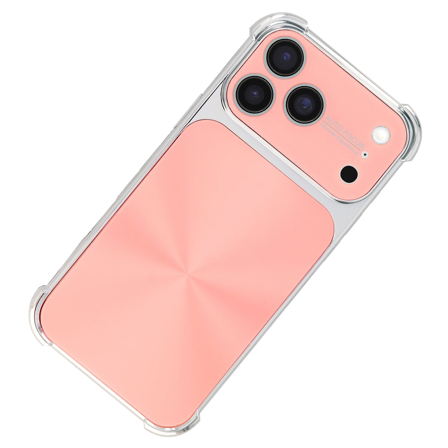 Four Corner Shockproof Electroplated Case for iPhone 17 Pro Max - Pink