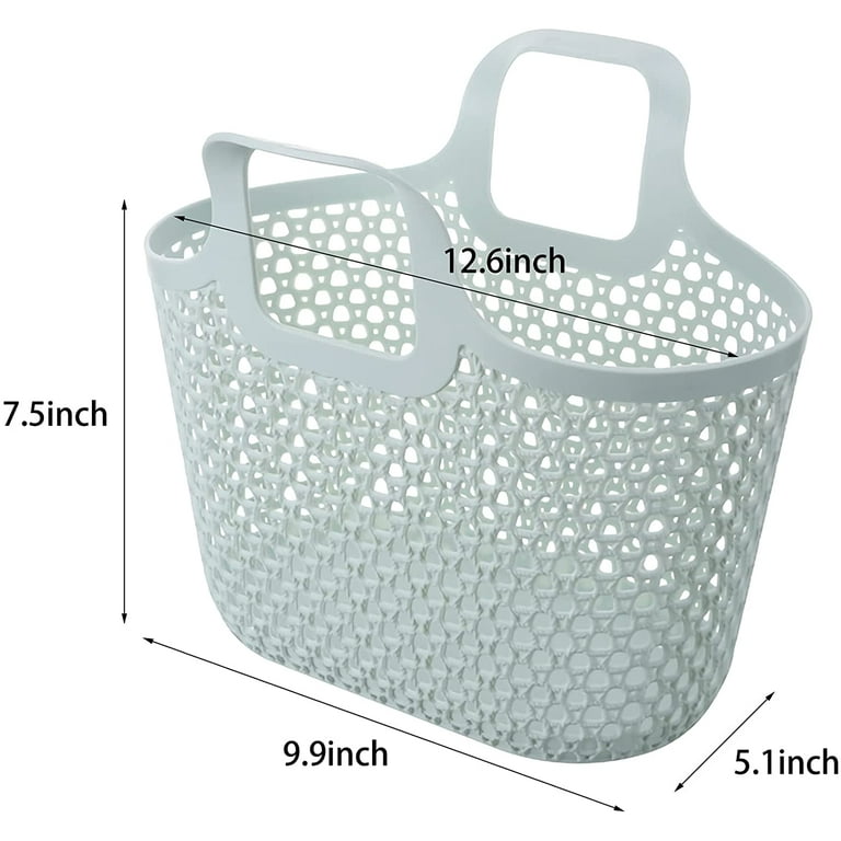 Portable Shower Caddy Tote Flexible Plastic Storage Basket with Handles Organizer Bin for Bathroom Pantry Kitchen College Dorm Camping Grey Walmart