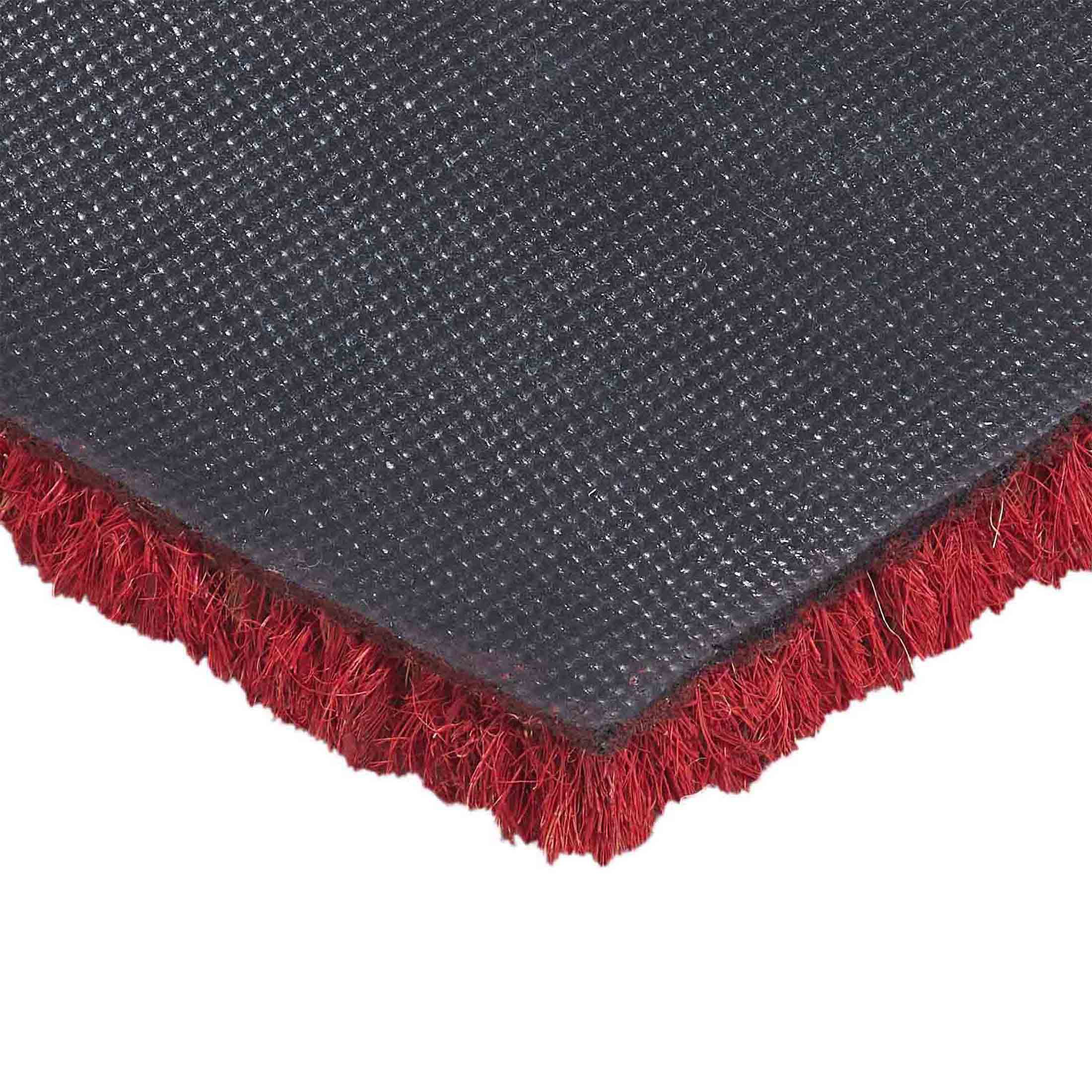 VCNY Home Red Merry Christmas Trees Outdoor Coir Doormat, 18" x 30"