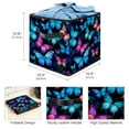 thumbnail image 3 of FeBohao Storage Bins Boxes Oxford with Cardboard Cube Foldable Sock Wardrobe Utility Vintage Underwear Farmhouse Boys Pantry Simple Replacement Multifunctional Basket Organizer Butterfly, 3 of 6