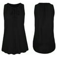 thumbnail image 4 of Lufly Vest for Women Casual V-Neck Sexy Loose Sleeveless Solid Bandage Vest Sling Tops,Black,M, 4 of 5