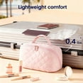 thumbnail image 4 of 2026 New Travel Makeup Bag for Women - 180° Lay-Flat Water-Resistant Large Cosmetic Case, Puffy Padded Organizer with Compartments for Toiletries & Brushes, 4 of 8