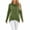 Army Green, variant on Drawstring Cowl Neck Sweatshirt for Women Irregular Wrap Hem Long Sleeve Tunic Tops Fall Loose Fit Lightweight Sweatshirts S-2XL